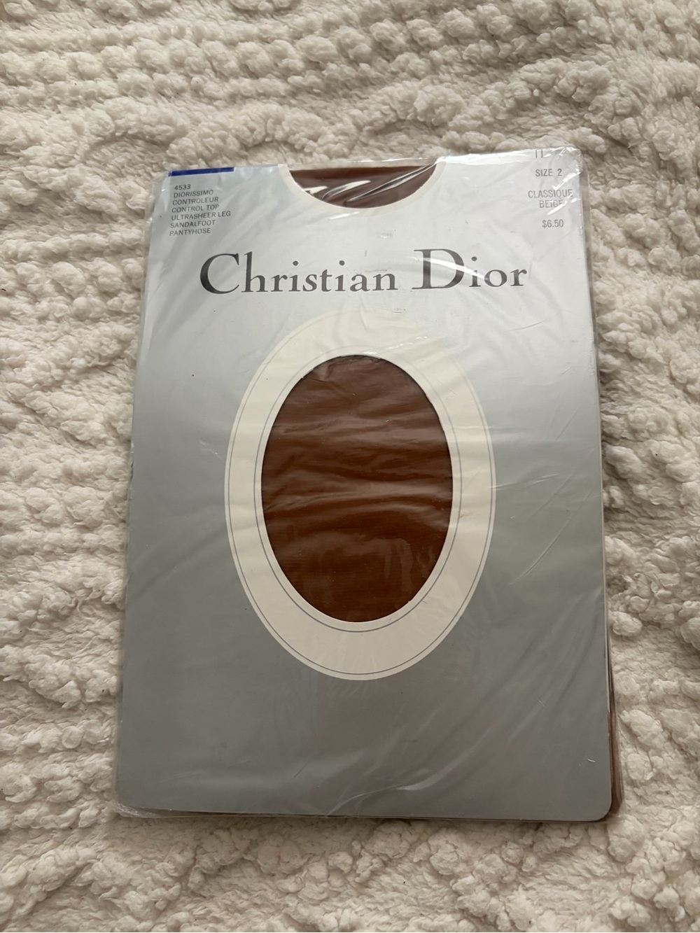 Christian Dior Vintage Beige Pantyhose